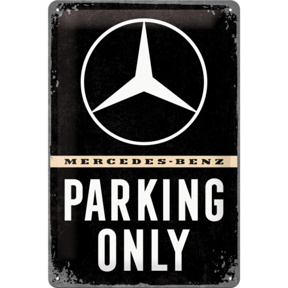 Tin - Mercedes-Benz - Parking Only